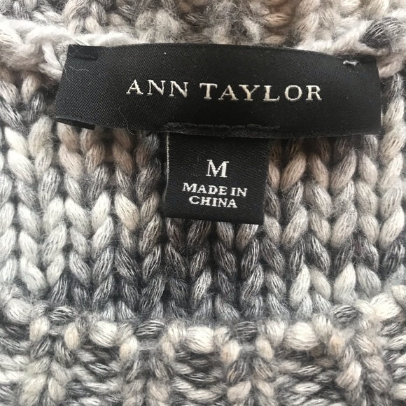 Ann Taylor Multi-Grey Knit Sweater - Picture 5 of 6